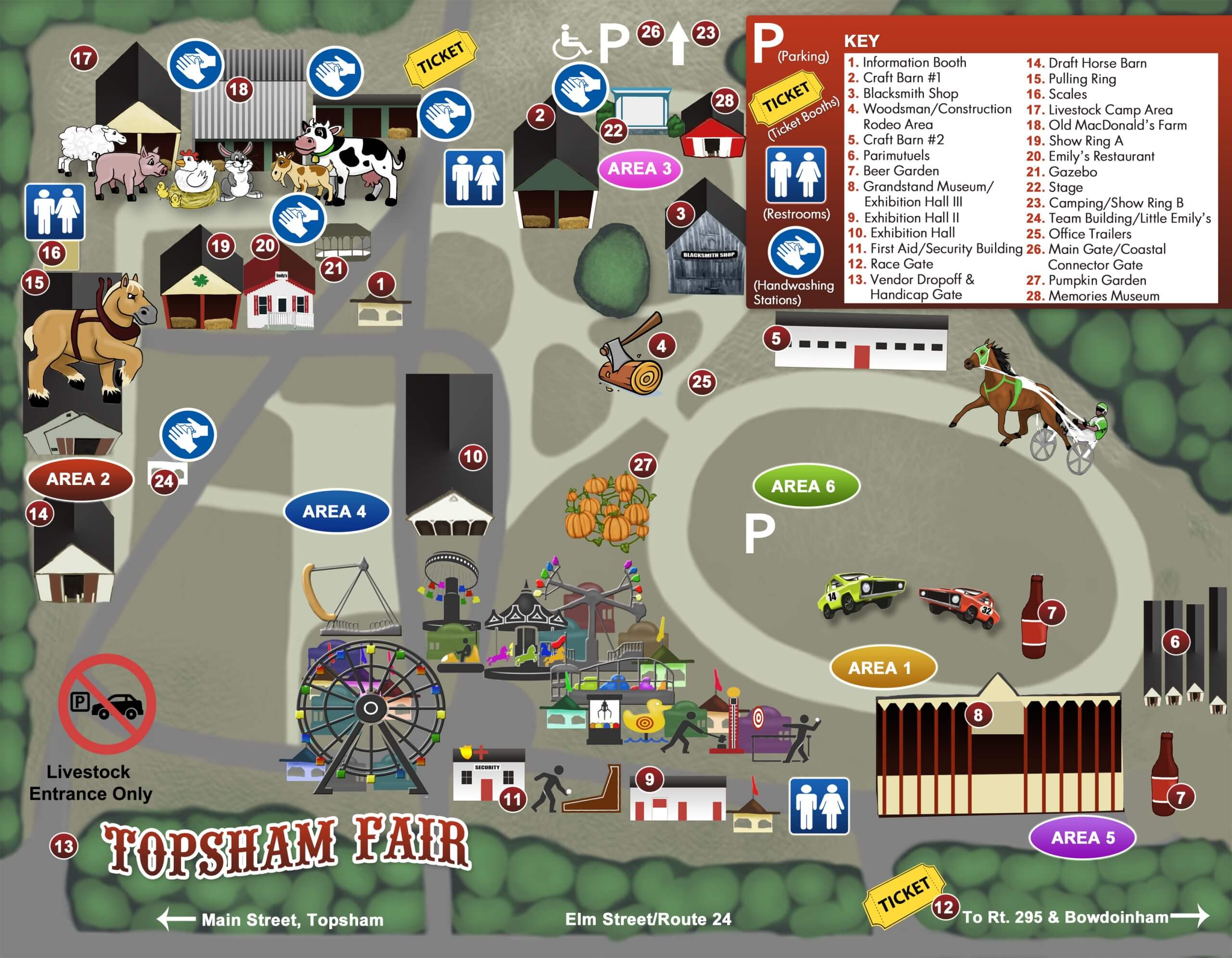 Fair Area Map Topsham Fair